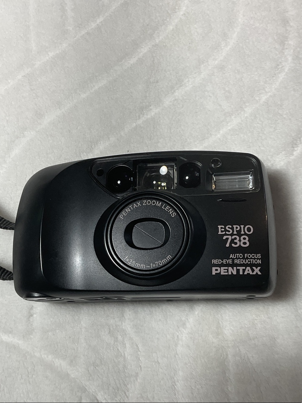 Pentax Espio 738 Black Compact 35mm Film Camera